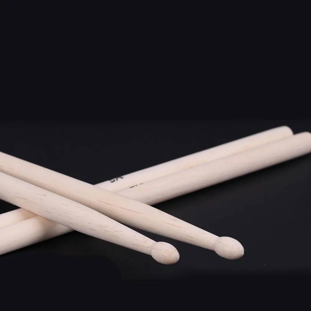 One Pair Professional 5A Drum Sticks Maple Wood Drumsticks Durable Percussion Musical Instruments Accessories 41x1.42cm