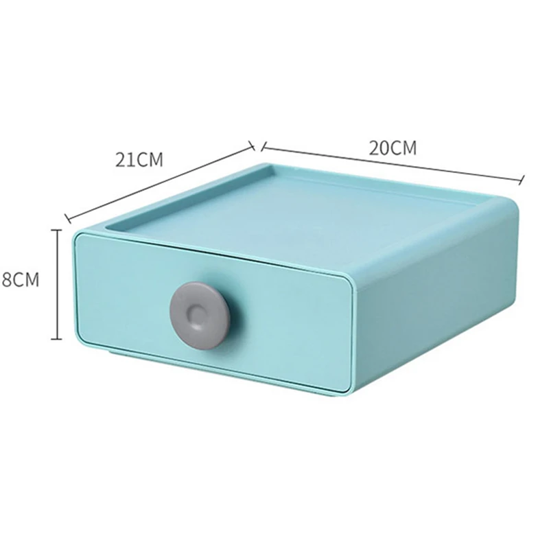 

Creative Stackable Drawer Desktop Organizer Office Accessories Storage Box Makeup Jewelry Lipsticks Organizing Container