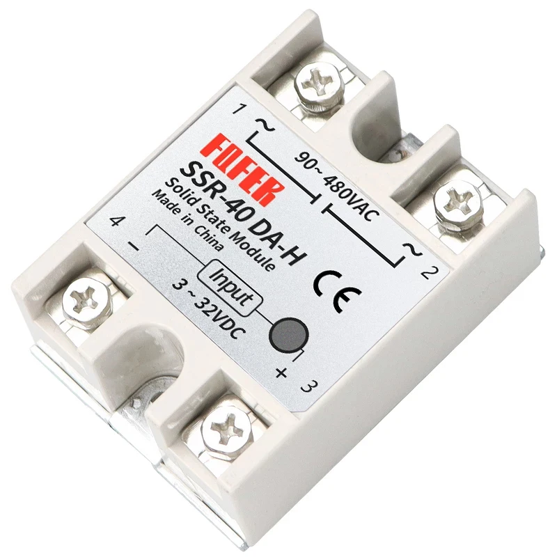 Твердотельное реле SSR-100DA-H 3-32VDC - 90-480VAC SSR 20DA 40DA 60DA 80da твердотельный регулятор