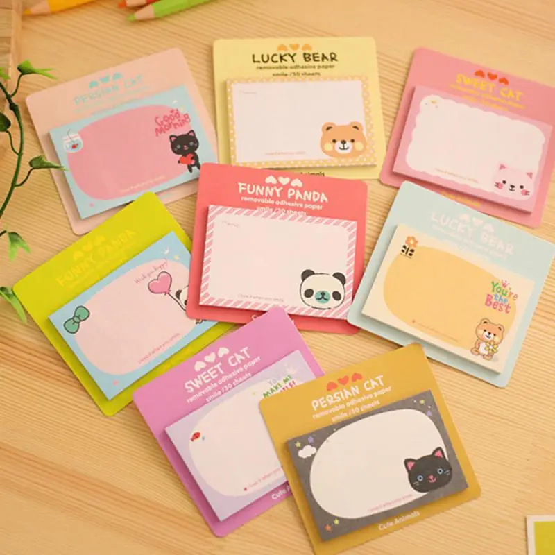 Милая серия с персонажами из мультфильмов о животных Блокнот Закладка для книги