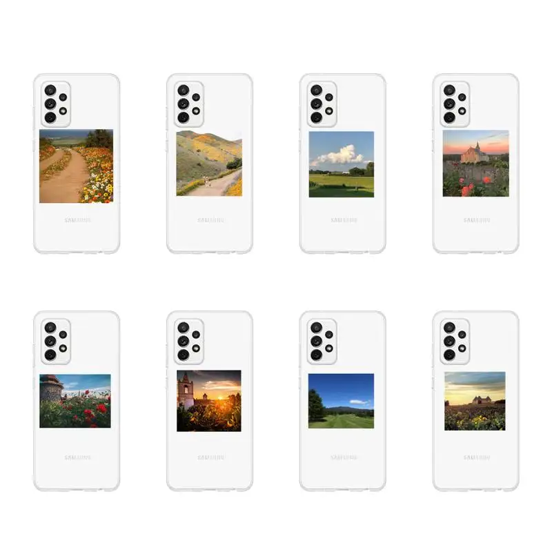 

Cottagecore Style pattern Phone Case Transparent For Samsung Galaxy A S Note 9 10 51 50 71 70 80 20 21 30s ultra plus