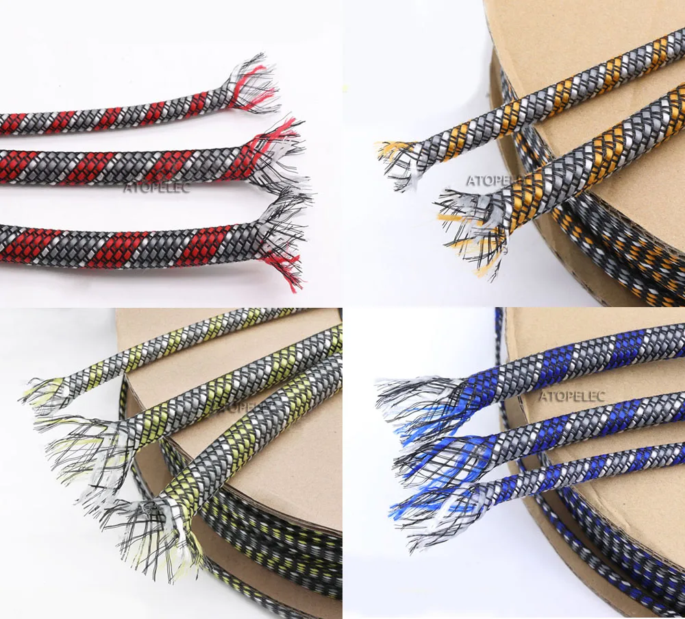 Мягкая плетеная хлопчатобумажная пряжа 5 м 12 мм + растягивающийся ПЭТ кабель без