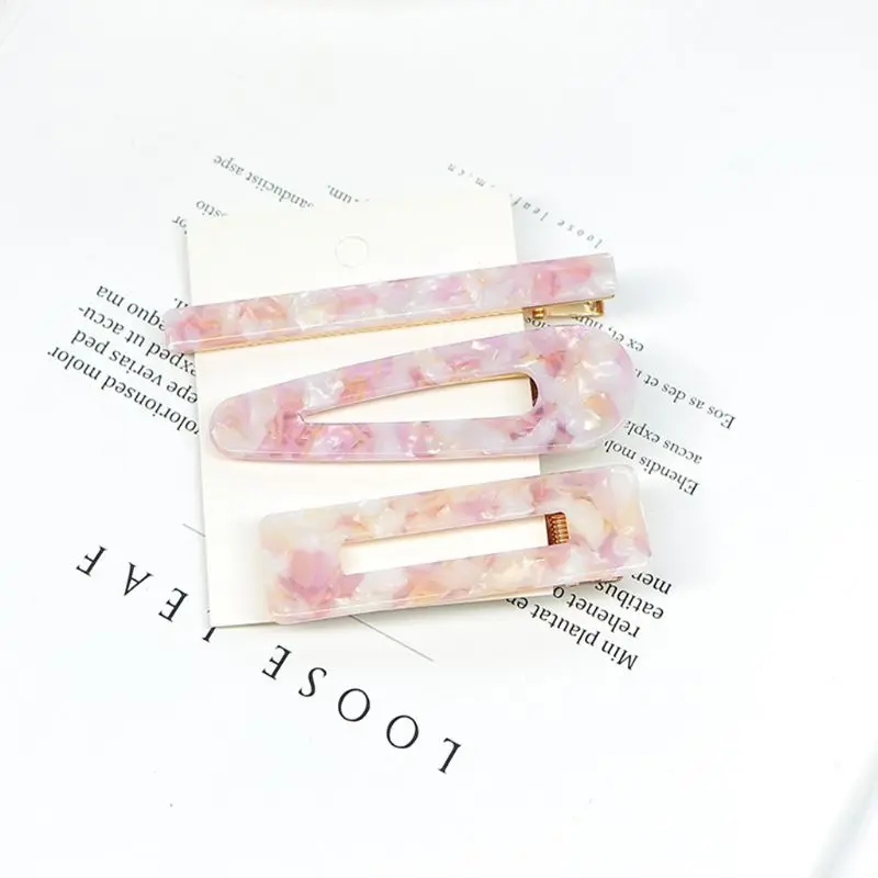 Заколки для волос женские 3 шт./компл. из ацетатного волокна |