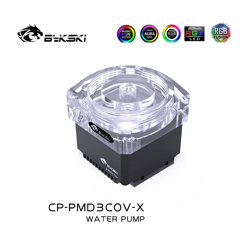 

Насос Bykski DDC с подсветкой RGB RBW PWM, максимальный расход 5000 л/ч, Максимальный подъем 6 метров, максимальная скорость об/мин, CP-PMD3COV-X