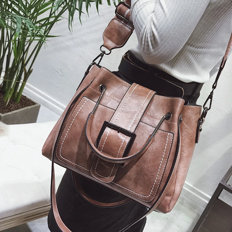 

Leather PU Handbags Korea Ladies Shoulder Bags Women Handbag Brand Tote Female Style Crossbody Messenger Bag