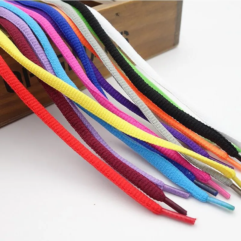 50 Pairs Oval Shoelace Shoe Ropes Polyester Shoe Lace for Sneakers 100cm/120cm/140cm/160cm/180cm Sports Shoes Lace