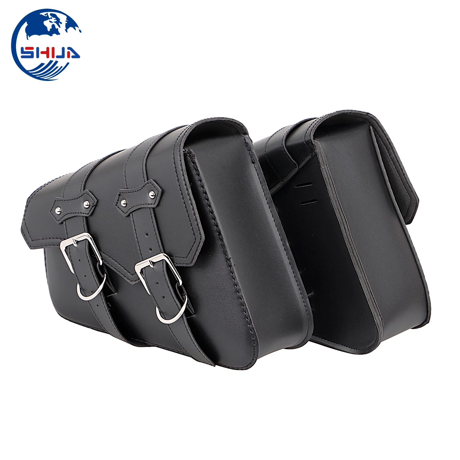 Черные универсальные мотоциклетные седельные сумки сумка из искусственной кожи