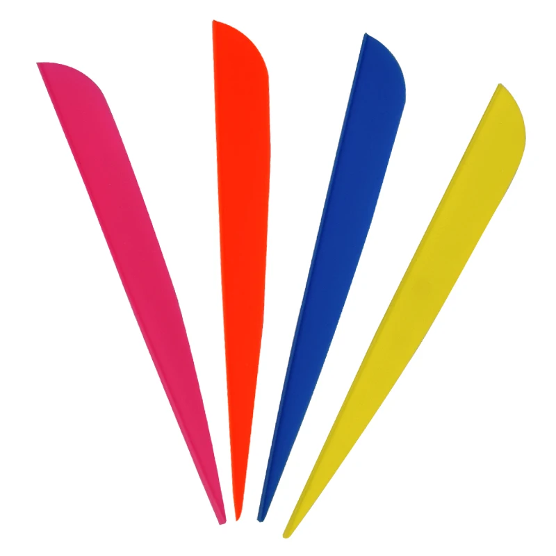 

100PCS 5 Inch Water Drop TPU Plastic Vane Feather Arrows Archery Hunting Shooting Outdoors