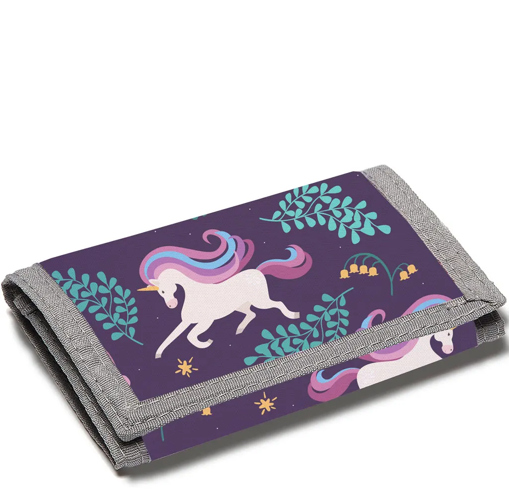 Unicorn Children's Cute Custom Wallet Casual Primary and Secondary School Students Coin Purse For Men and Women