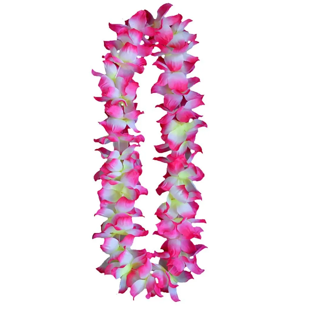 1 шт. Гавайские искусственные цветы для вечеринки leis гирлянда ожерелье пляжные