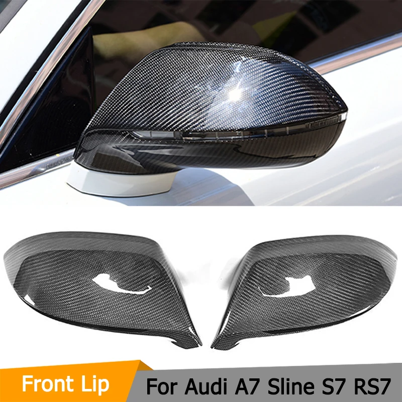 

Carbon Fiber Car Replacement Car Rear View Mirror Covers Caps Shell For Audi A7 S7 S Line RS7 Hatchback 4 Door 2011-2017