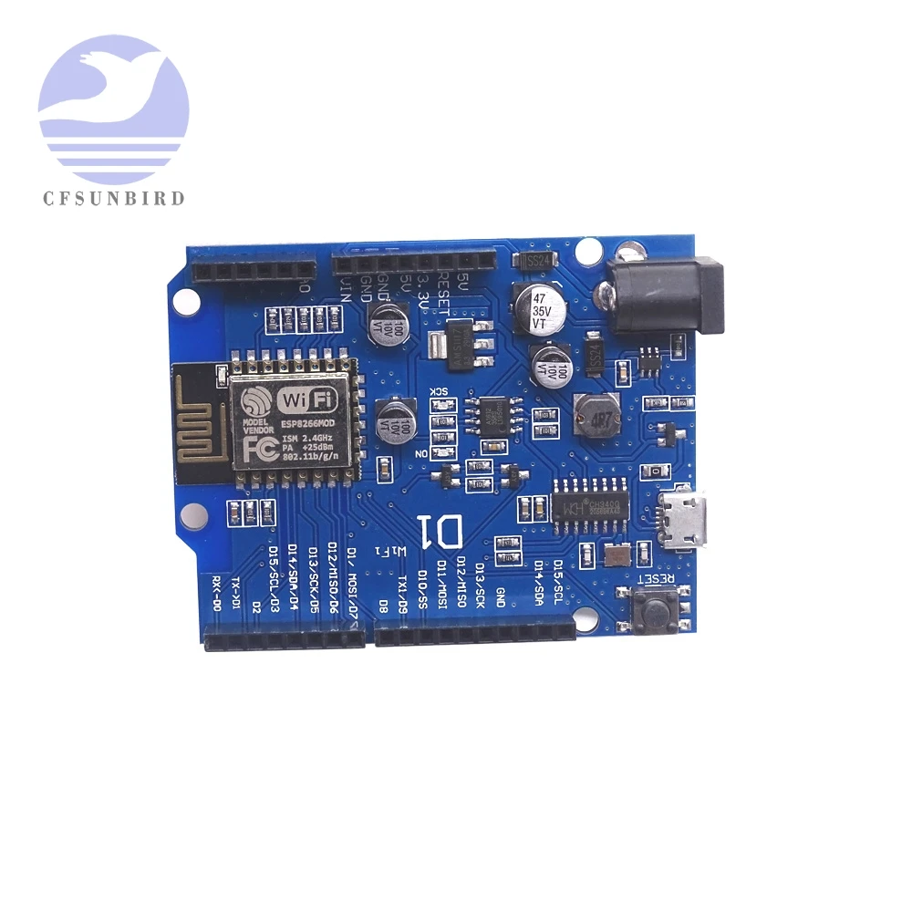 WeMos D1 WI-FI UNO R3 макетная плата на основе ESP8266 ESP-12E ESP-12F Беспроводной модуль для Arduino