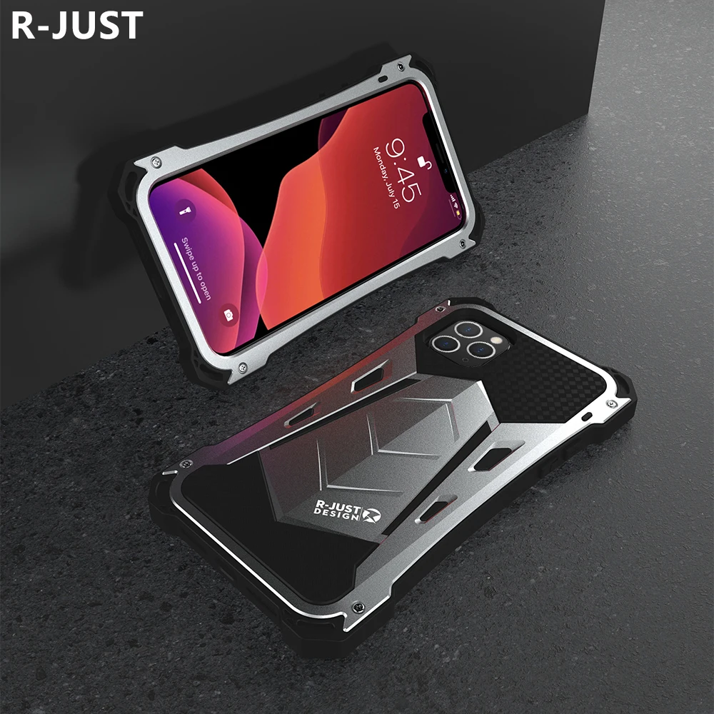 Чехол для iPhone 11 Pro Max Роскошный чехол из алюминиевого сплава гибридный