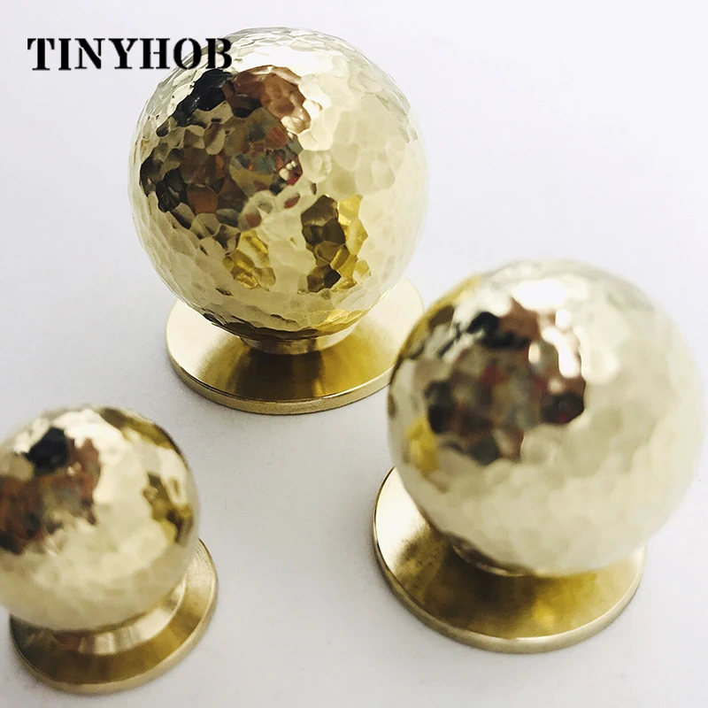 1 шт. цельные латунные круглые дверные ручки и шкафа шкаф ручной работы выдвижные