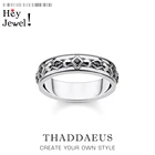 Кольцо с черным камнем, ювелирные украшения в европейском стиле для женщин и мужчин, новинка весны 2021, винтажный подарок из серебра 925 пробы, Супер предложения