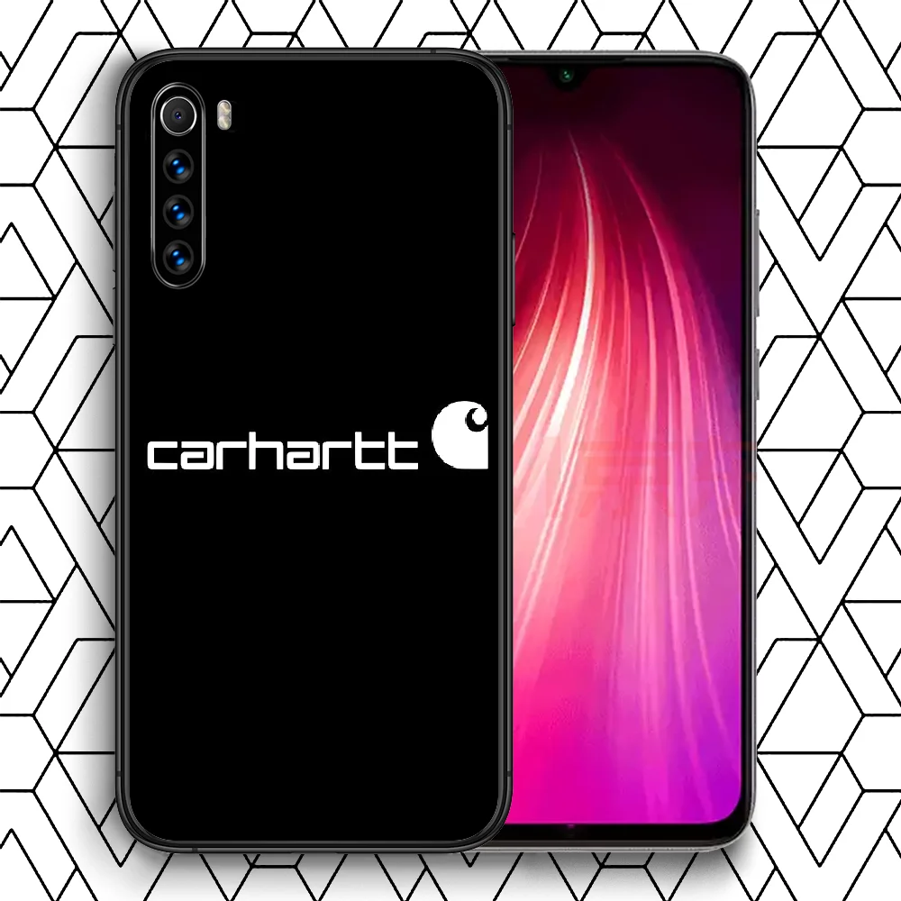 

American Clothing Brand Carhartts Phone case For Xiaomi Redmi Note 7 8 8T 9 9S 4X 7 7A 9A K30 Pro Ultra black back pretty cover