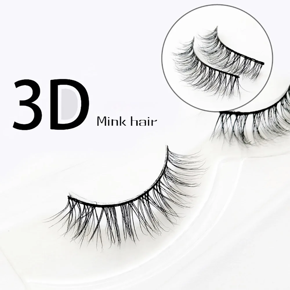 

10/20/30/40/50 Pairs False Eyelashes Kits Natural Thick Long 3D Mink Eyelashes Handmade 13-15mm Fake Eyelash Makeup Tools