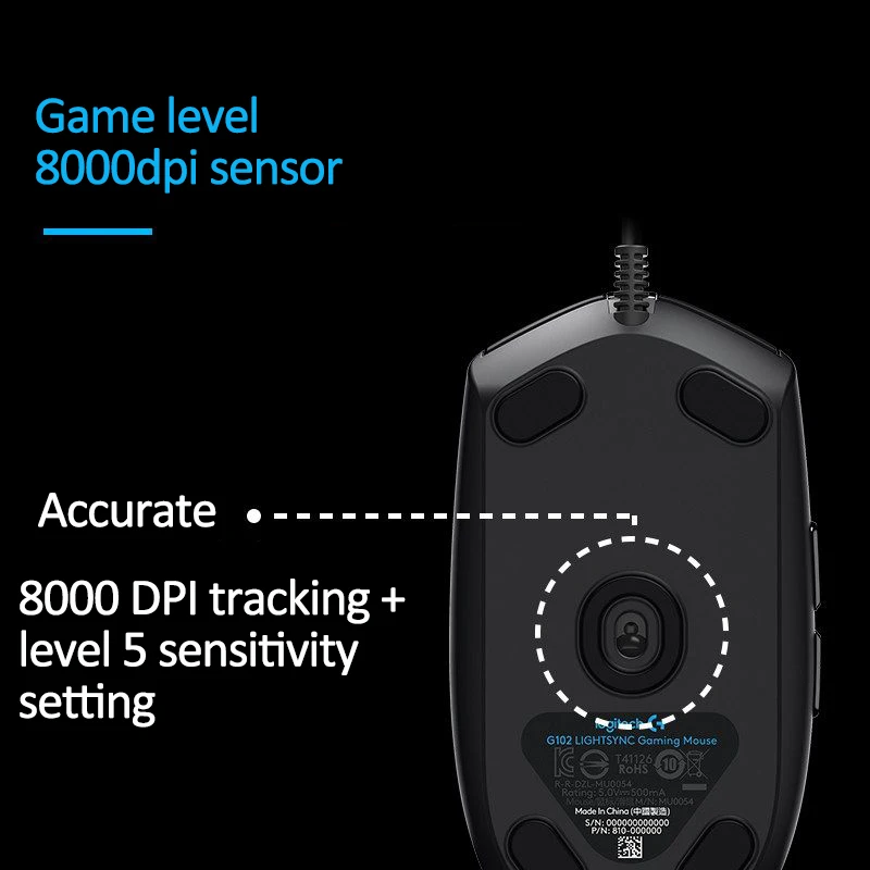 logitech g102 lightsync 2nd gen gaming wired mouse optical game mouse support desktop laptop windows 1087 2gen optical mouse free global shipping