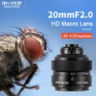 Zhongyi 20 мм F2.0 4-4.5X макро объектив полная Рамка для Canon EFEF-M Nikon F Sony E Pentax K Olympus M43 Fujifilm X Sony A камера