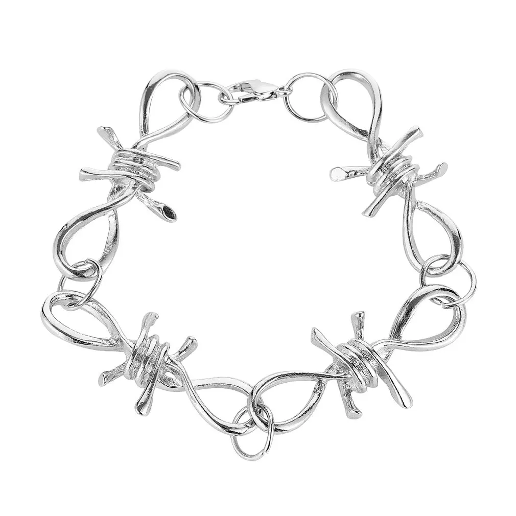 

Hip Hop Accessories Women's Necklace Barbed Wire Necklace Fashionable Friend's Gift Necklace Thorns Bracelet