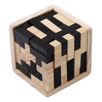 educational tetris shape 3d wooden puzzle toy brain teaser geometric t shape matching jigsaw puzzle kids early learning jigsaw
