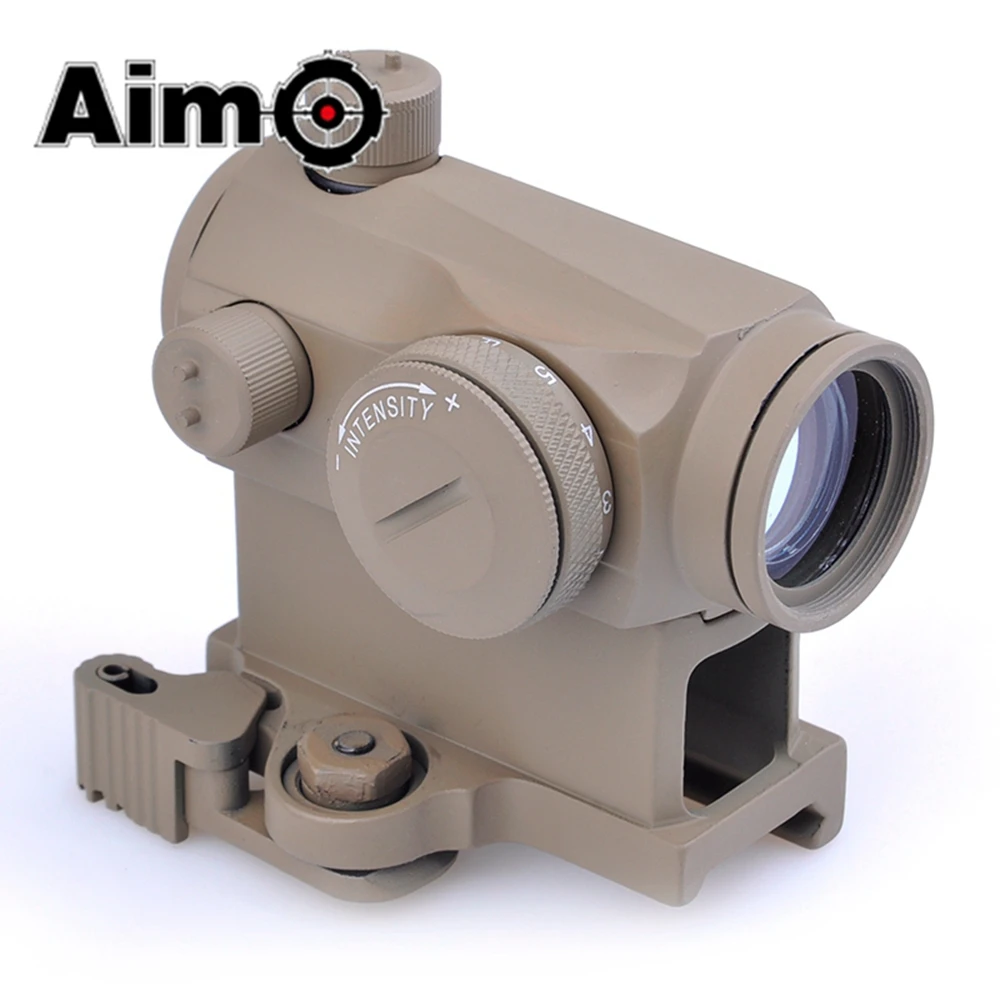 Тактический прицел Aim-O T1 красный/зеленый точечный прицел с креплением QD/низкое крепление/Вертикальное Крепление со смещением T-1 AO5031 охотничья оптика
