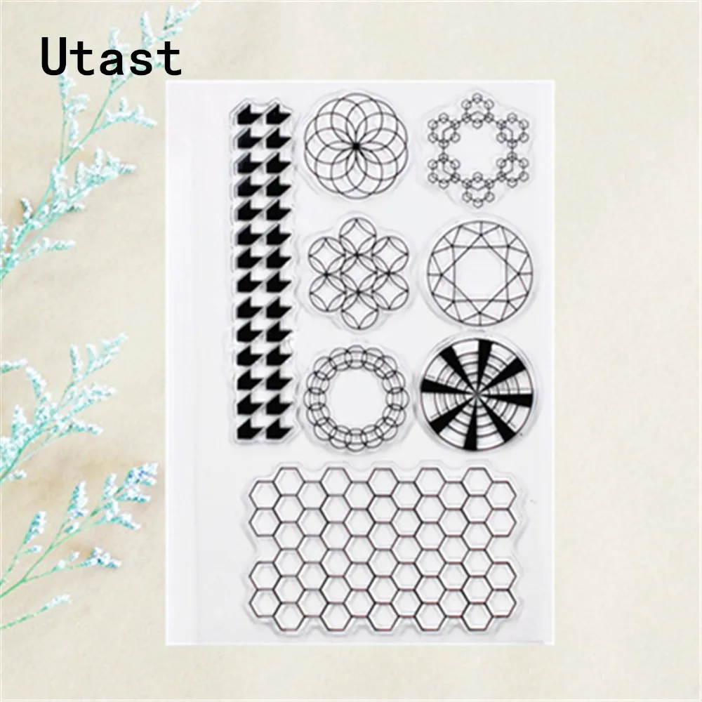 Прозрачные силиконовые штампы с изображением Сот/прозрачный резиновый штамп для