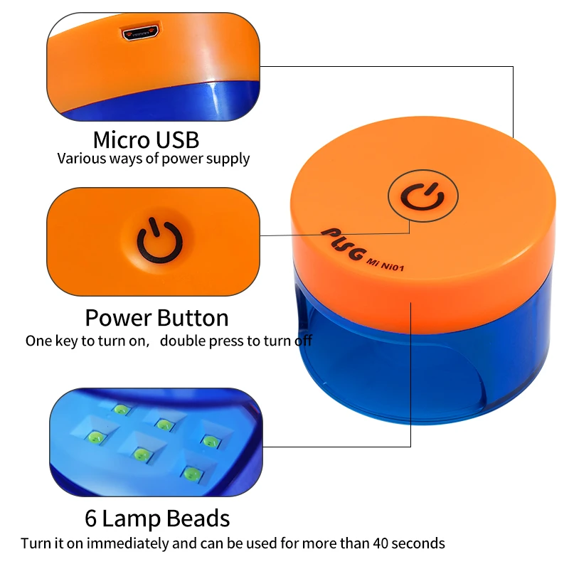 

35000RPM Portable Rechargeable Nail Drill With Mini Nail Lamp For Acrylic Gel Polish Electric Mill Cutter Manicure Machine Set