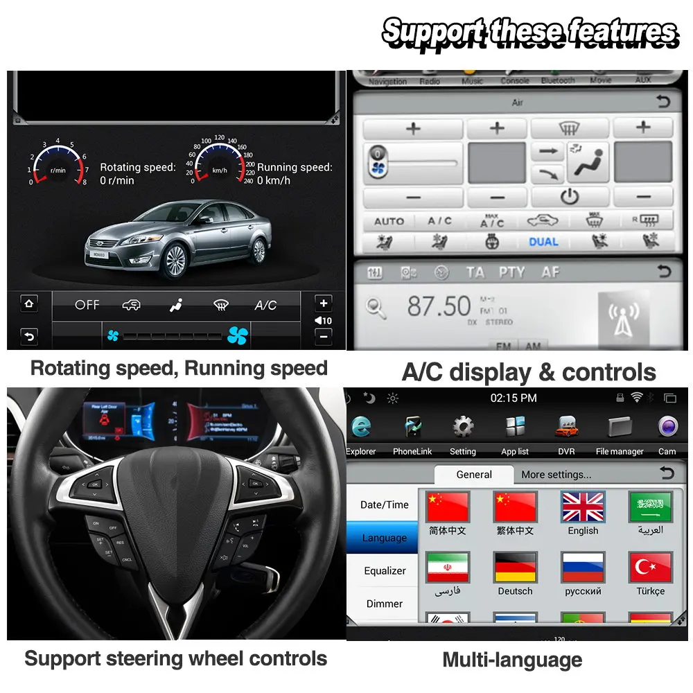 Автомобильный мультимедийный плеер Android для Volkswagen Tiguan 2013-2016 Carplay GPS навигационная