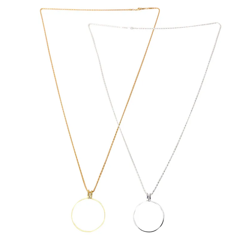 2020 Новое увеличительное стекло 5x Лупа ювелирные линзы кулон цепочка Монокль