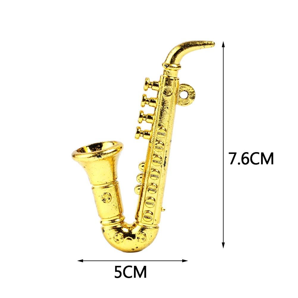 

Dongzhur 1 Pcs Mini Saxophone Toys For 1:12 Doll House Instrument House Tools Mini Simulation Accessories Decorating Doll V6G4