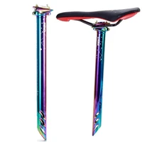colorful bicycle seatpost full cnc mountain road seatpost 27 2mm 30 8mm 31 6mm380mm mtb dh xc am rainbow seat post seat tube