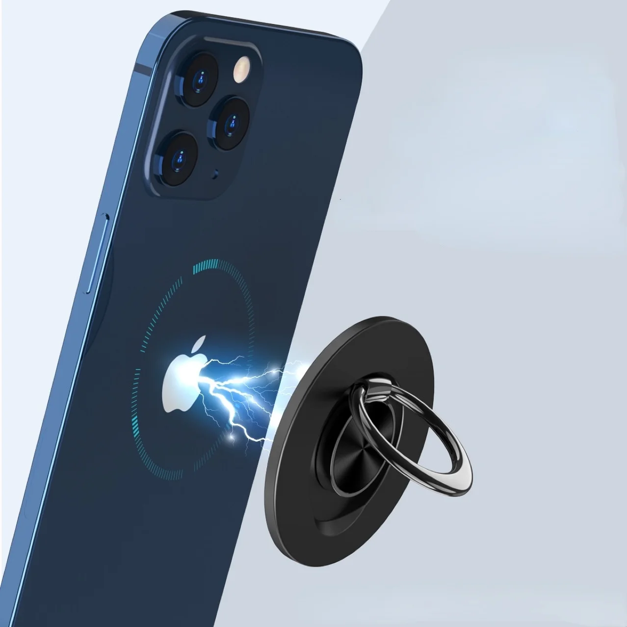 

Круглое магнитное кольцо с пряжкой, кронштейн подушки безопасности, стандартный кольцевой кронштейн, креативный Настольный металлический ...