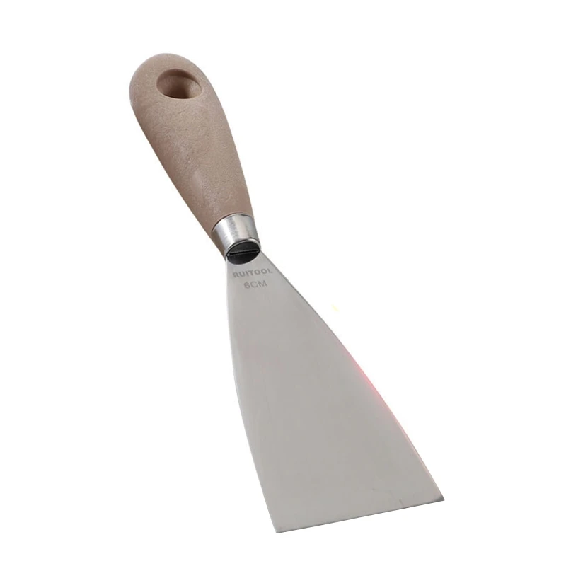 

1/4pcs 4/6/8/10cm Putty Knife Scraper Blade Shovel Stainless Steel Wooden Handle