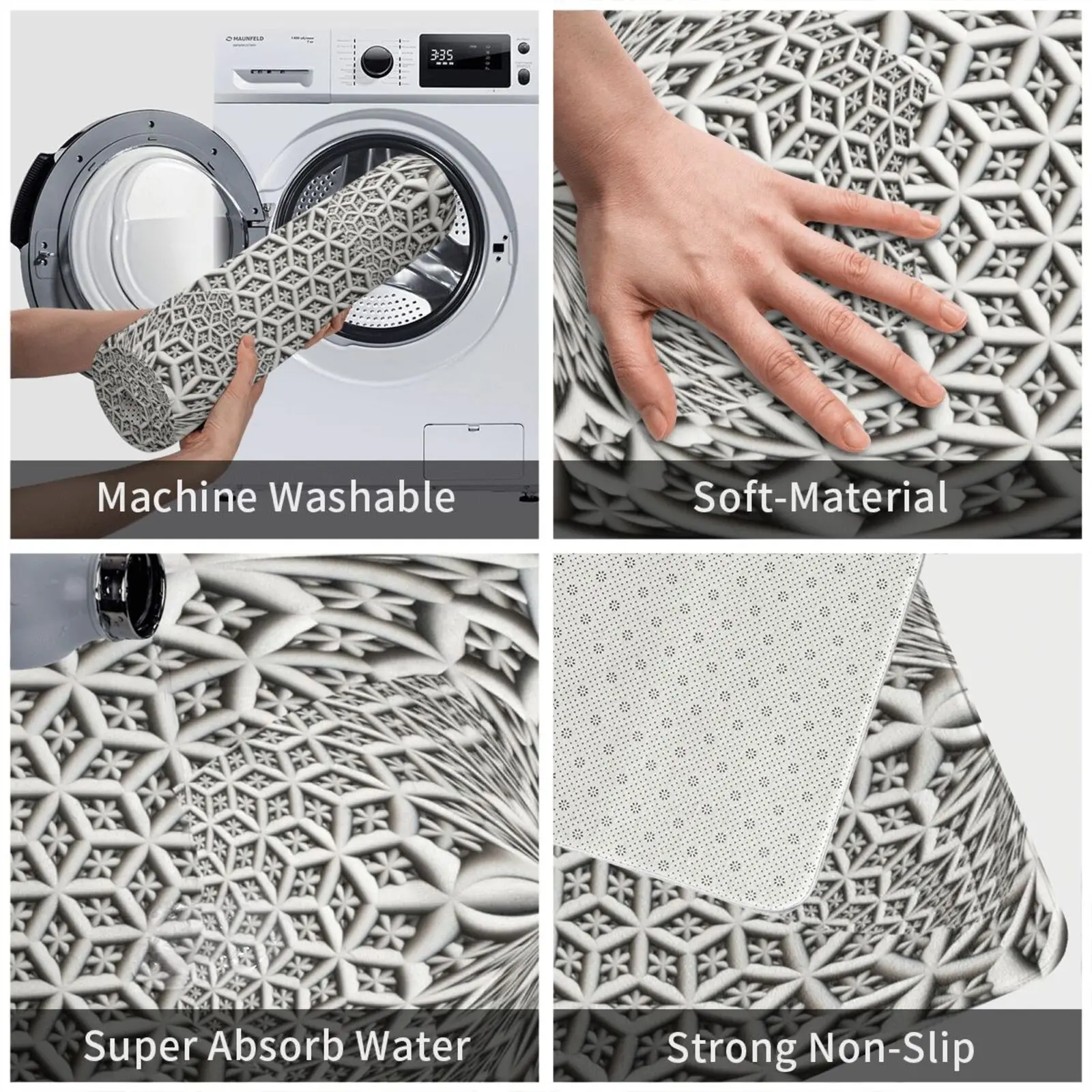 ? Da Fs Helix Ahc. Коврик-коврик Мягкий Нескользящий Коврик Ohdz с подсветкой абстрактный