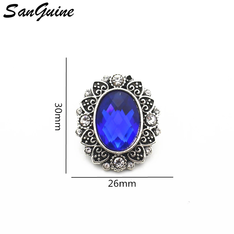 Горячая продажа Кнопка со стразами подвески оснастки сплав для браслеты