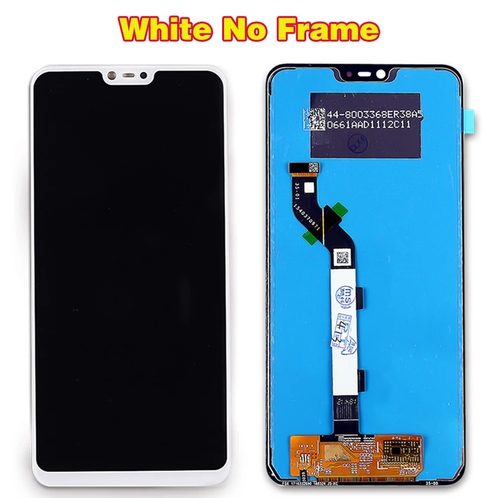 White without Frame Vancca 6,26 дюймовый ЖК-дисплей для Xiaomi Mi 8 Lite 1080*2280 кодирующий преобразователь сенсорного экрана в сборе для Xiaomi Mi 8X рамка 10 мультитач - Цвет: White without Frame