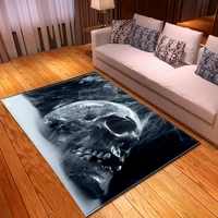 3d printed carpets for living room bedroom beside sofa table large area rugs colourful skull gothic non slip beside parlour mats