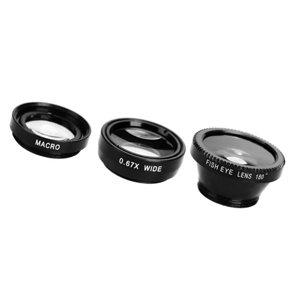 4 в 1 Широкоугольный макро объектив рыбий глаз набор фильтров для объектива