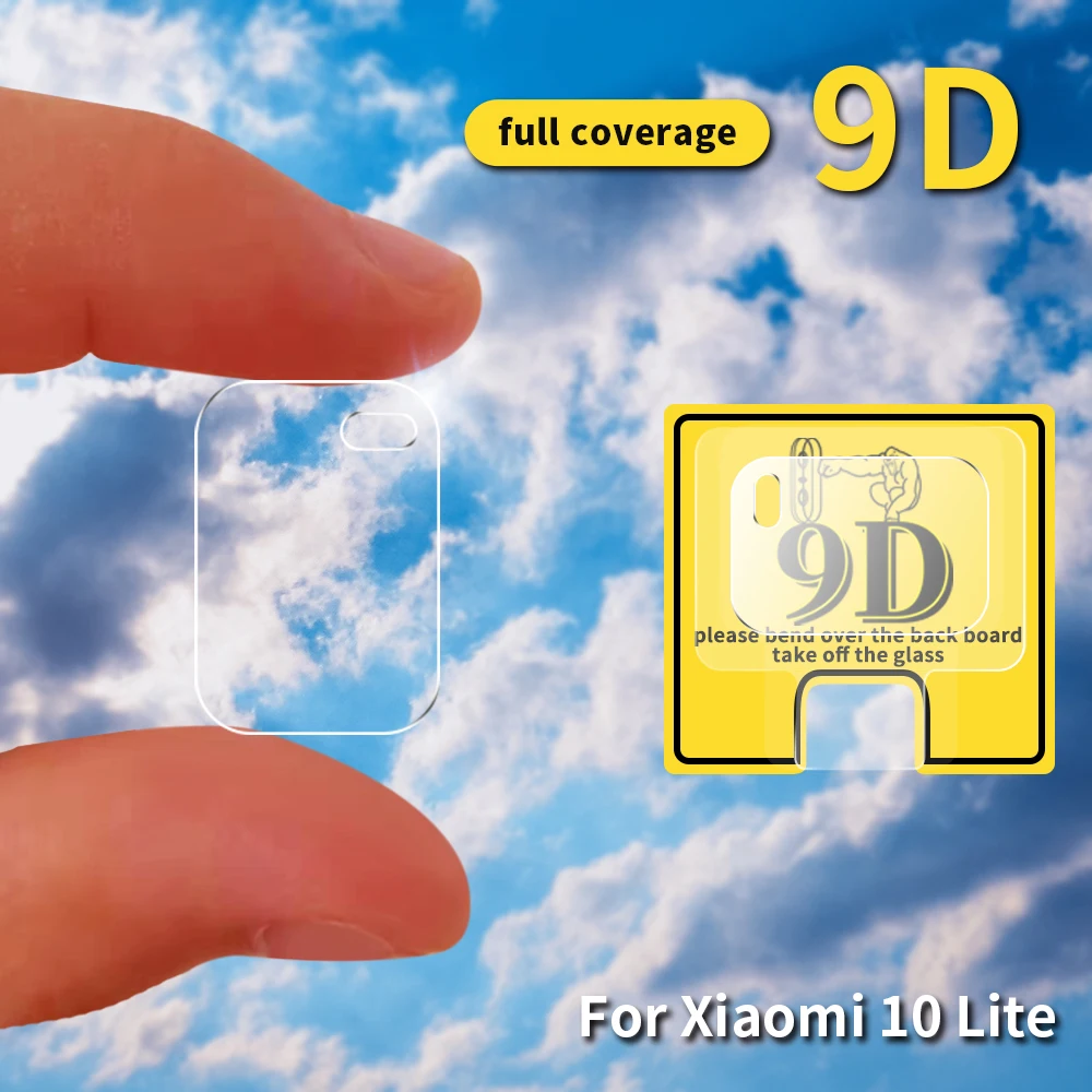Защитное стекло 9D для камеры Xiaomi Mi 10 Note 9T 9 Pro экрана с полным покрытием Lite