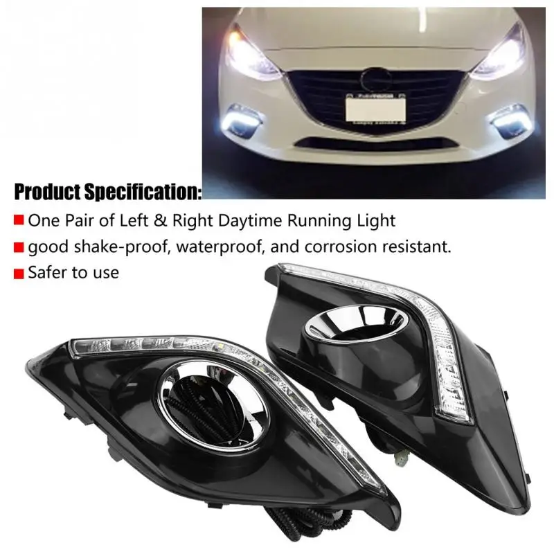 1 пара Автомобильные фары дневного света светильник DRL Светодиодный дневной