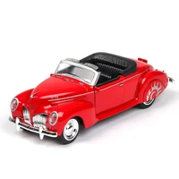 hot 138 scale vehicle wheel diecast car lincoln roadster vintage car with light and sound metal model zephyrs pull back toy