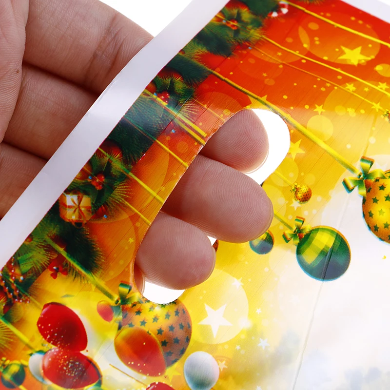 

10pcs/lot Christmas Gift Bags Plastic Boutique Pouches Shopping Gift Package Bag Christmas Supplies 17*25cm