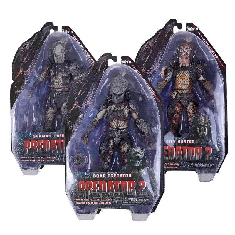 Экшн-фигурка NECA Predator 2 SHAMAN PREDATOR/Кабан PREDATOR / CITY HUNTER ПВХ Коллекционная модель