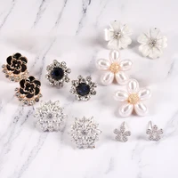 flower shape earrings small personalized fashion earrings womens earrings banquet wedding send girlfriend birthday gift
