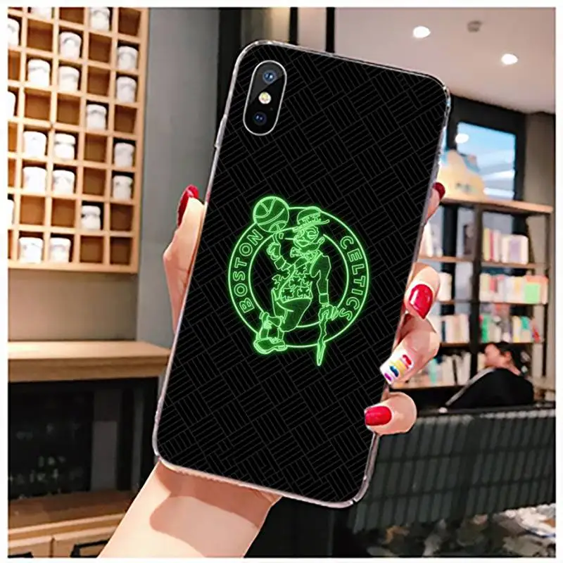 

celtics boston Luxury Phone Case coque Funda shell Transparent for iPhone 11 12 mini pro XS MAX 8 7 6 6S Plus X 5S SE 2020 XR
