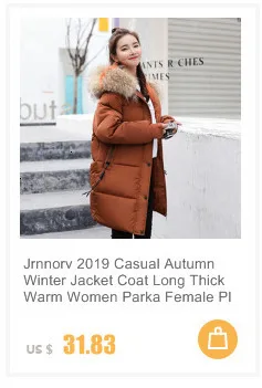 JRNNORV модная зимняя куртка для женщин, тонкая Свободная верхняя одежда, стеганая куртка средней длины, толстая хлопковая куртка, теплая флисовая парка, S-2XL