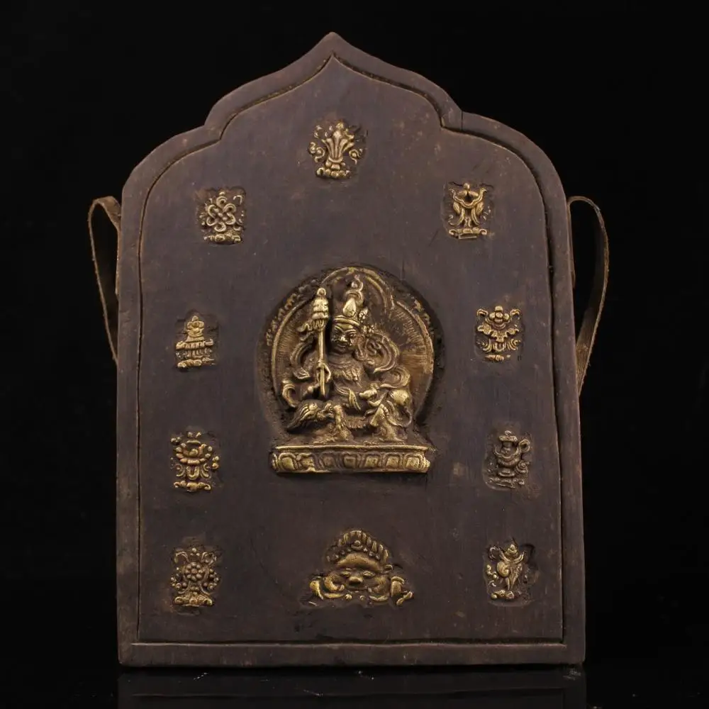 

Деревянная Бронзовая статуя Будды диаметром 11 дюймов