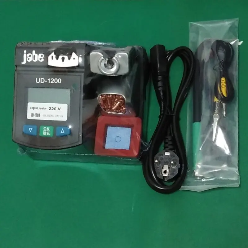 Jabe UD-1200-Estaci&oacute;n de soldadura sin plomo de precisi&oacute;n, Kit de soldador de calentamiento r&aacute;pido, sistema de calefacci&oacute;n de potencia de doble canal, 2.5S-1