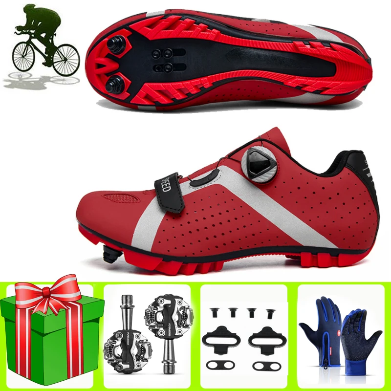 

Self-Locking Cycling Shoes Sapatilha Ciclismo MTB Men Women Bike Sneakers Sport Professional Lightweight Racing Bicicleta 2021